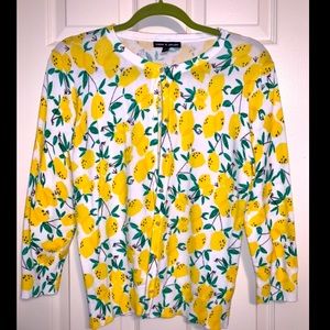 Cable & Gauge cardigan with lemons, M.